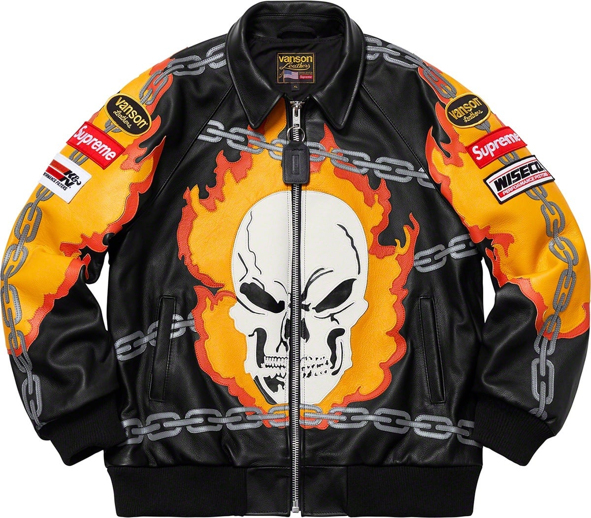Supreme®/Vanson Leathers® Ghost Rider© Jacket view 4